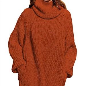 Camel Tone Sweater Dress